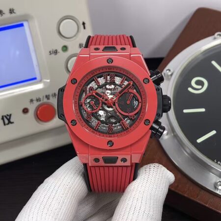 Hublot Big Bang Unico 44mm 421.CF.8513.RX Red Ceramic Case HUB 1280 Movement Red Rubber Strap