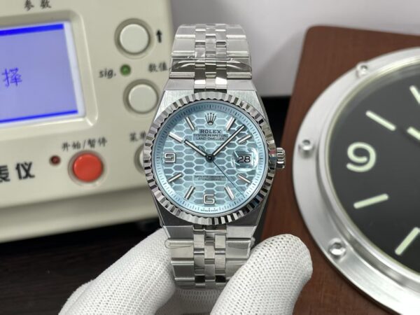 Replica Rolex Land Dweller 36mm 127236-0001 Clone 7135 Movement Ice Blue Dial