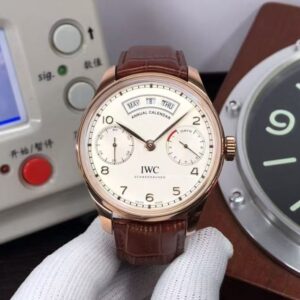 Replica IWC Portuguese Annual Calendar Rose Gold