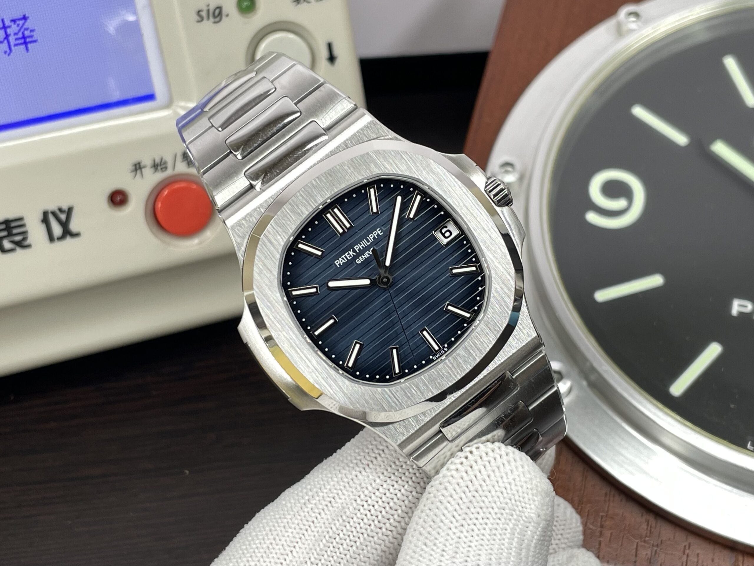 Replica Patek Philippe Nautilus 5811 Weighted Blue Dial Clone 330 Movement - Image 2