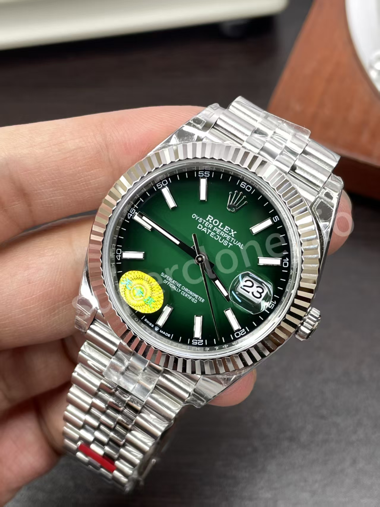 Replica Rolex 2026 Datejust II Ombre Green Dial with Free-Sprung Balance Super Clone 3235 Movement - Image 3
