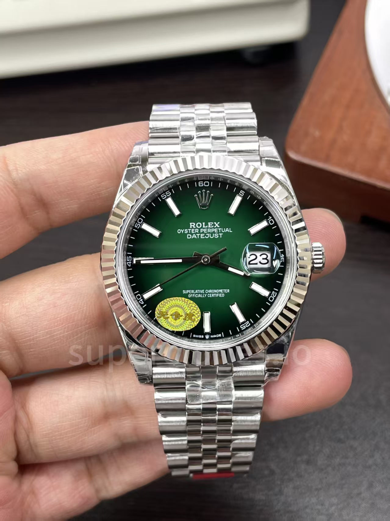Replica Rolex 2026 Datejust Ombre Green